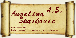 Angelina Spasković vizit kartica